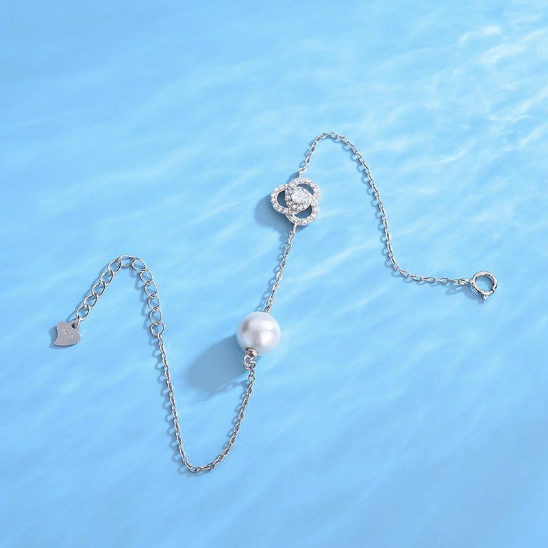 Sterling Silver Flower Pearl Bracelet Setting-Feliz Pearl - Feliz Pearl