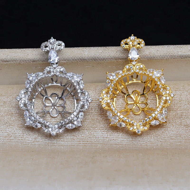 Vintage DIY Pearl Pendant Setting-S925 Sterling Silver - Feliz Pearl