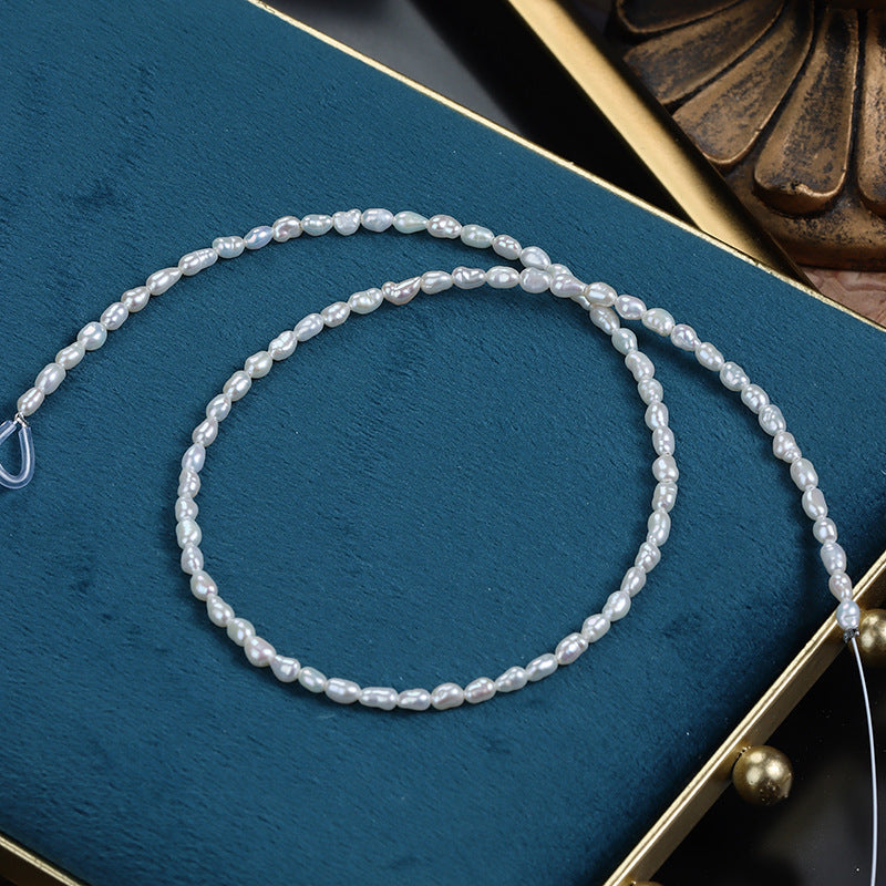 3-3.5mm Strong Luster Freshwater Baroque Pearl Strands Wholesale