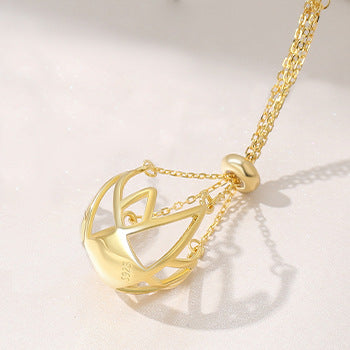 Net Design Pearl Pendant Setting-S925 Sterling Silver - Feliz Pearl