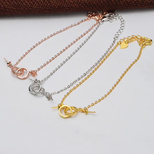 Chic S925 Silver Pearl Bracelet Settings Wholeale - Feliz Pearl 