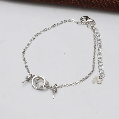 Chic S925 Silver Pearl Bracelet Settings Wholeale - Feliz Pearl 