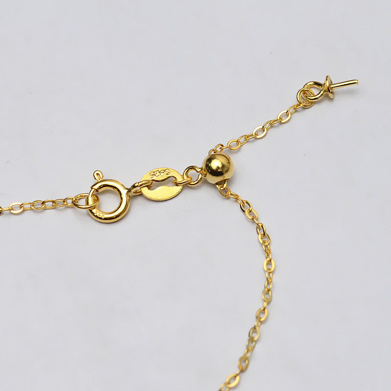 Sterling Silver Adjustable Pearl Bracelet Setting-Jewelry DIY - Feliz Pearl 