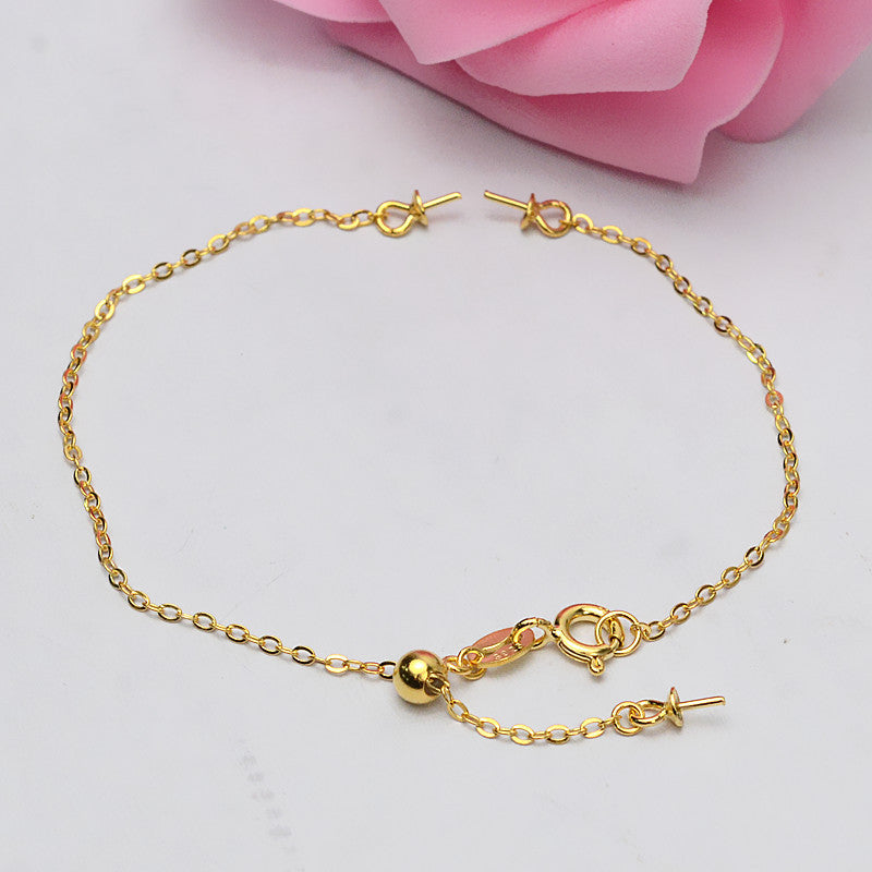 Sterling Silver Adjustable Pearl Bracelet Setting-Jewelry DIY - Feliz Pearl 