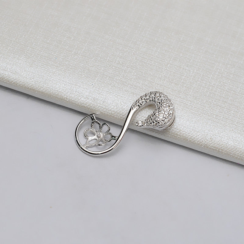 Half Finished Swan Pearl Pendant Setting-S925 Sterling Silver - Feliz Pearl 