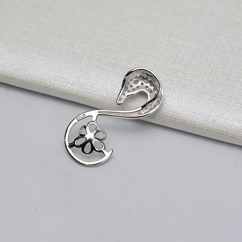 Half Finished Swan Pearl Pendant Setting-S925 Sterling Silver - Feliz Pearl 