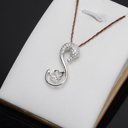 Half Finished Swan Pearl Pendant Setting-S925 Sterling Silver - Feliz Pearl 