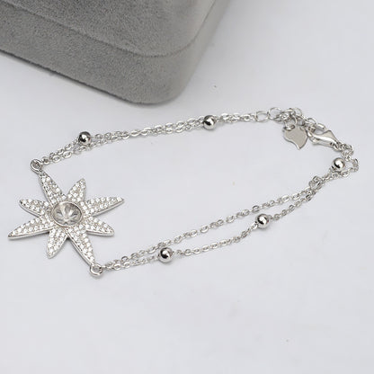 Silver Starfish Pearl Bracelet Setting-Jewelry DIY Settings - Feliz Pearl 