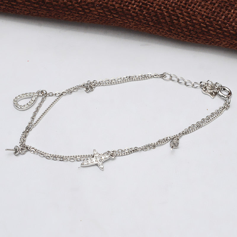 Cross Decoration Pearl Bracelet Setting-Jewelry DIY Settings - Feliz Pearl 
