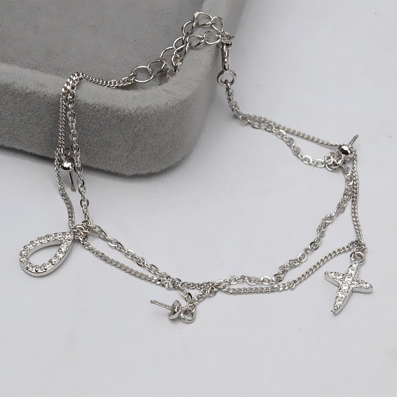 Cross Decoration Pearl Bracelet Setting-Jewelry DIY Settings - Feliz Pearl 