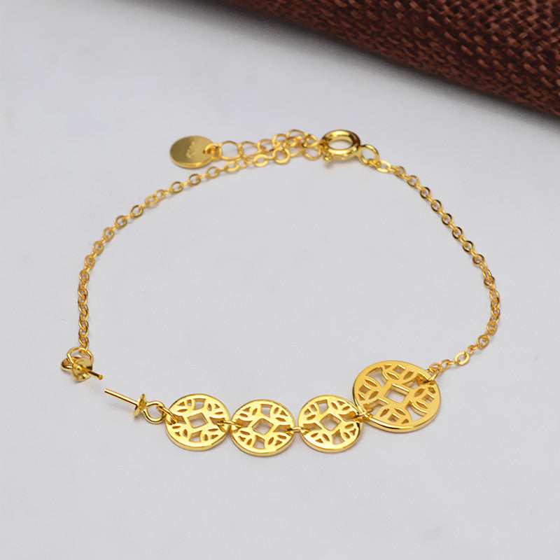 Ancient Money Pearl Bracelet Setting-S925 Sterling Silver - Feliz Pearl 