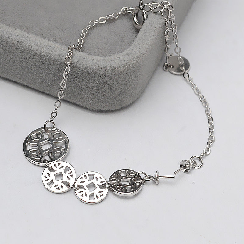 Ancient Money Pearl Bracelet Setting-S925 Sterling Silver - Feliz Pearl 