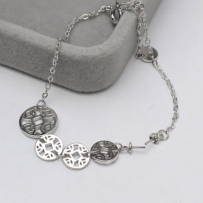 Ancient Money Pearl Bracelet Setting-S925 Sterling Silver - Feliz Pearl 