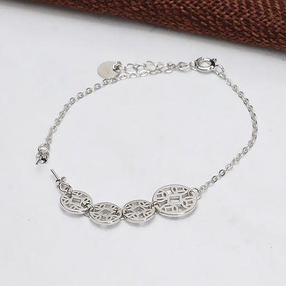 Ancient Money Pearl Bracelet Setting-S925 Sterling Silver - Feliz Pearl 