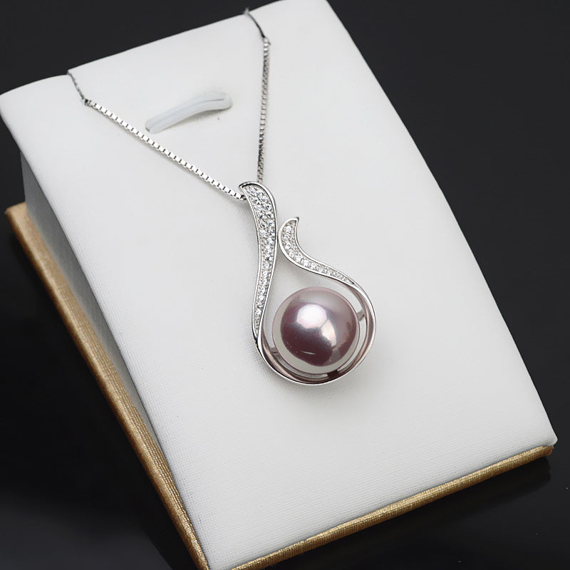 Vintage Drop Pearl Pendant Setting-S925 Sterling Silver - Feliz Pearl 