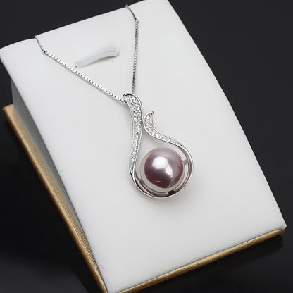 Vintage Drop Pearl Pendant Setting-S925 Sterling Silver - Feliz Pearl 
