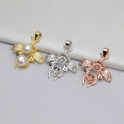 Honebee Pearl Pendant Setting-S925 Sterling Silver - Feliz Pearl 