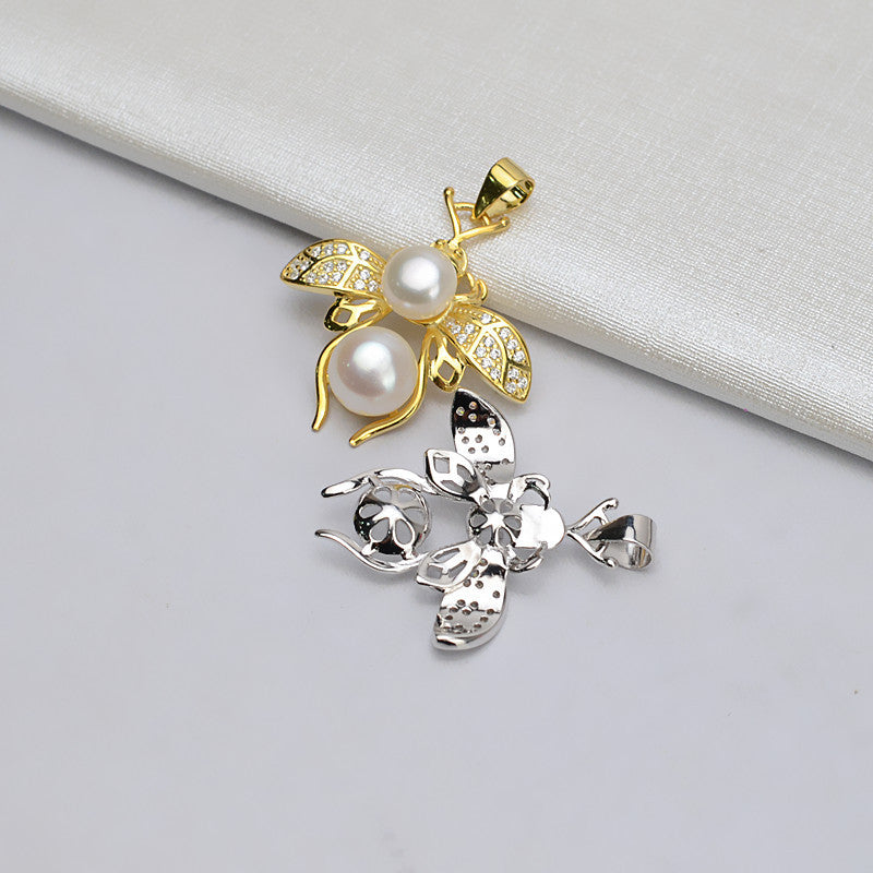 Honebee Pearl Pendant Setting-S925 Sterling Silver - Feliz Pearl 