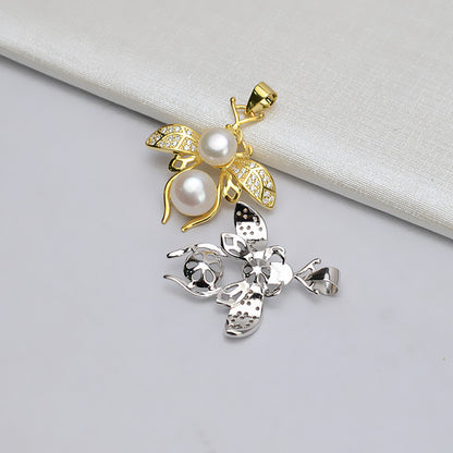Honebee Pearl Pendant Setting-S925 Sterling Silver - Feliz Pearl 