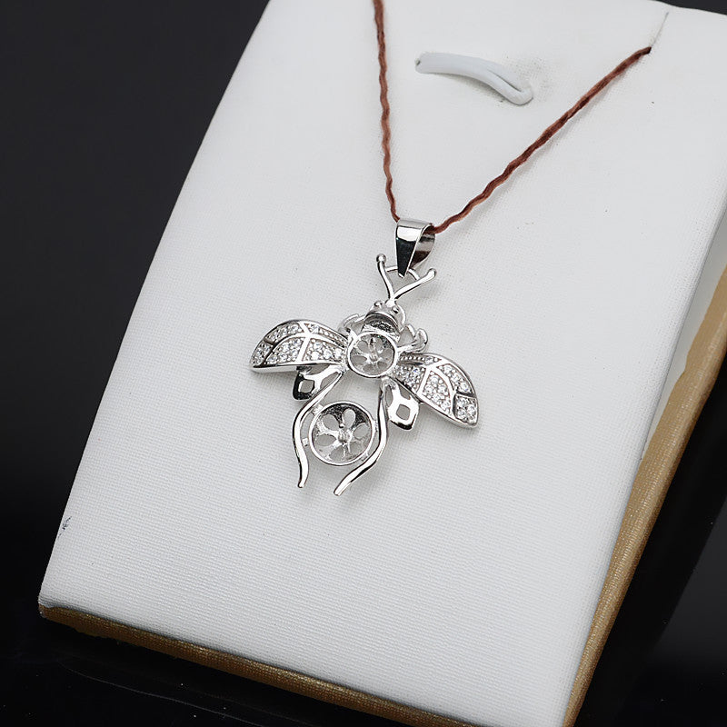 Honebee Pearl Pendant Setting-S925 Sterling Silver - Feliz Pearl 