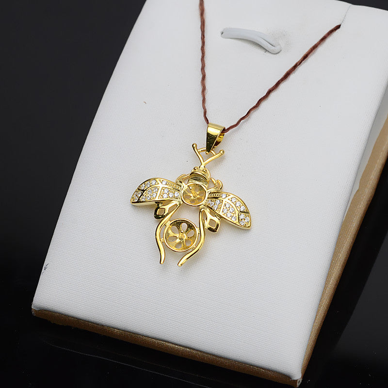 Honebee Pearl Pendant Setting-S925 Sterling Silver - Feliz Pearl 