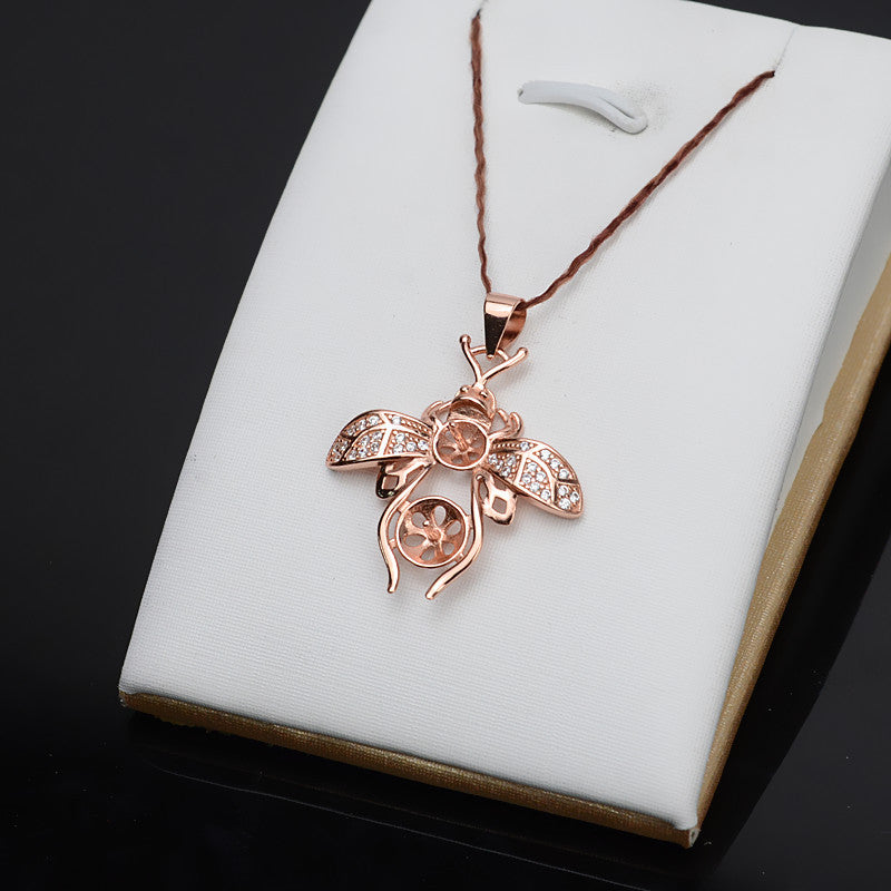 Honebee Pearl Pendant Setting-S925 Sterling Silver - Feliz Pearl 