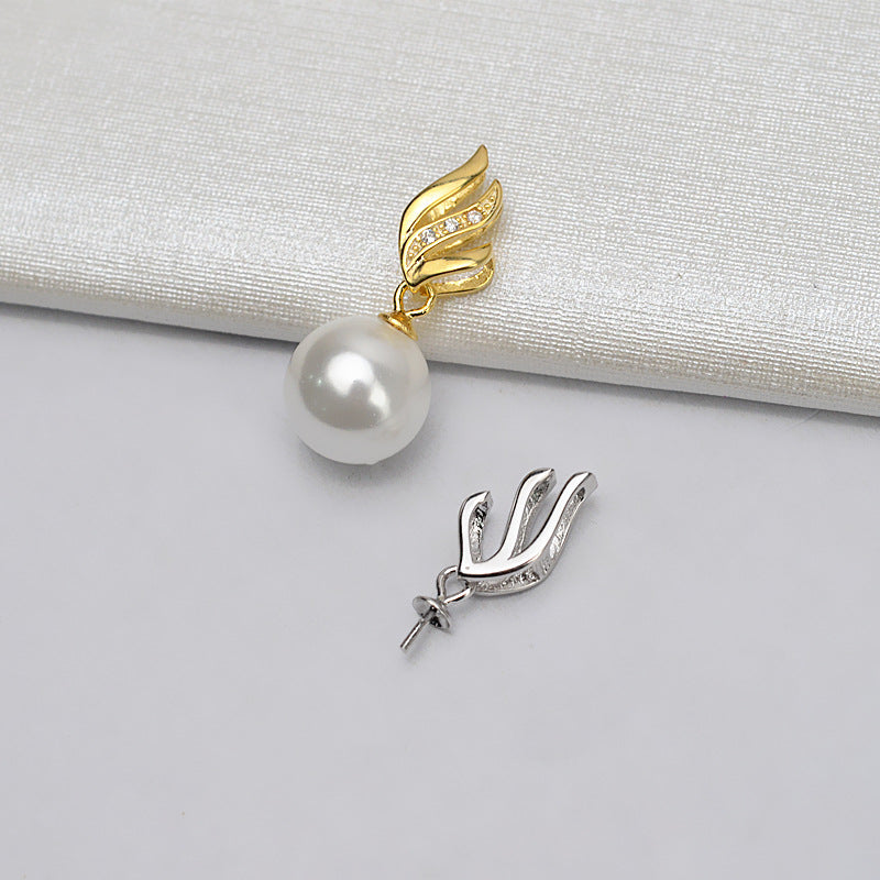Hot Selling Fire Design Pearl Pendant Setting-S925 Sterling Silver - Feliz Pearl 