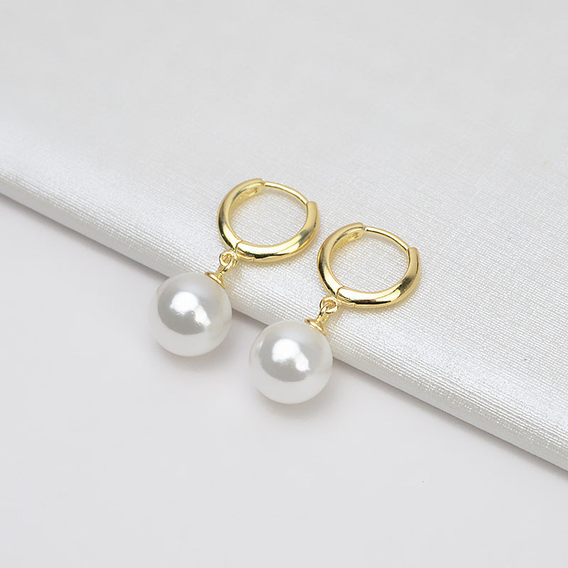 Classic Huggie Pearl Earring Setting-Jewelry Setting Supplier - Feliz Pearl 
