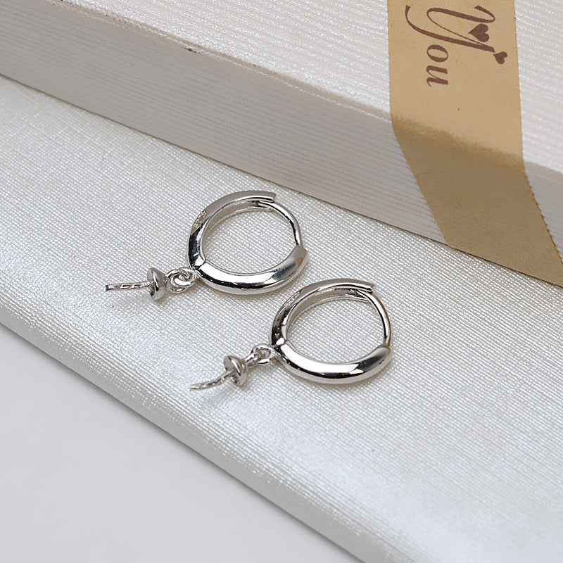 Classic Huggie Pearl Earring Setting-Jewelry Setting Supplier - Feliz Pearl 