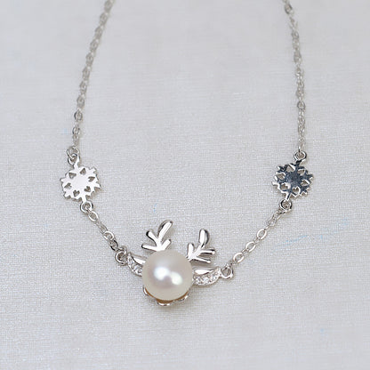 Reindeer Pearl Bracelet Setting-S925 Sterling Silver - Feliz Pearl 