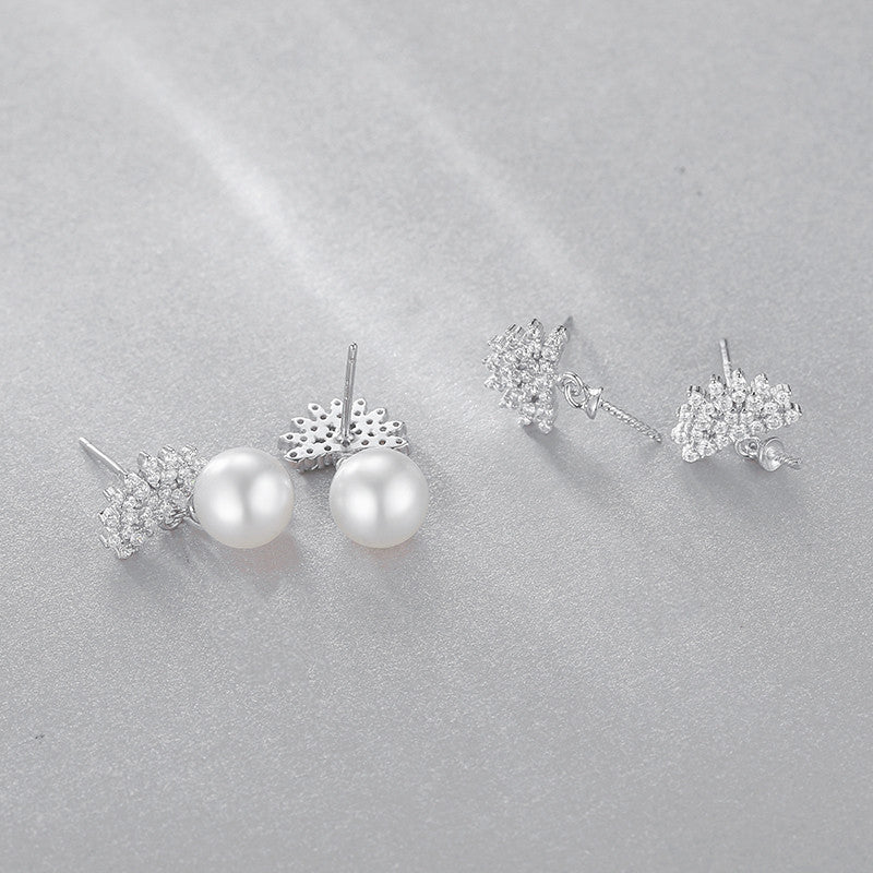 Christmas Pearl Earring Setting-Jewelry Setting Supplier - Feliz Pearl 