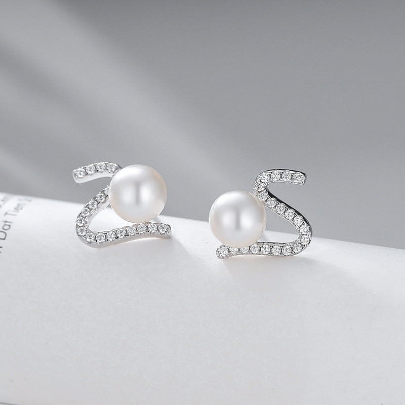 Wholesale Cubic Zirconia S Pearl Earring Settings-Feliz Pearl - Feliz Pearl 