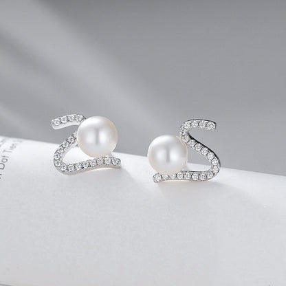 Wholesale Cubic Zirconia S Pearl Earring Settings-Feliz Pearl - Feliz Pearl 