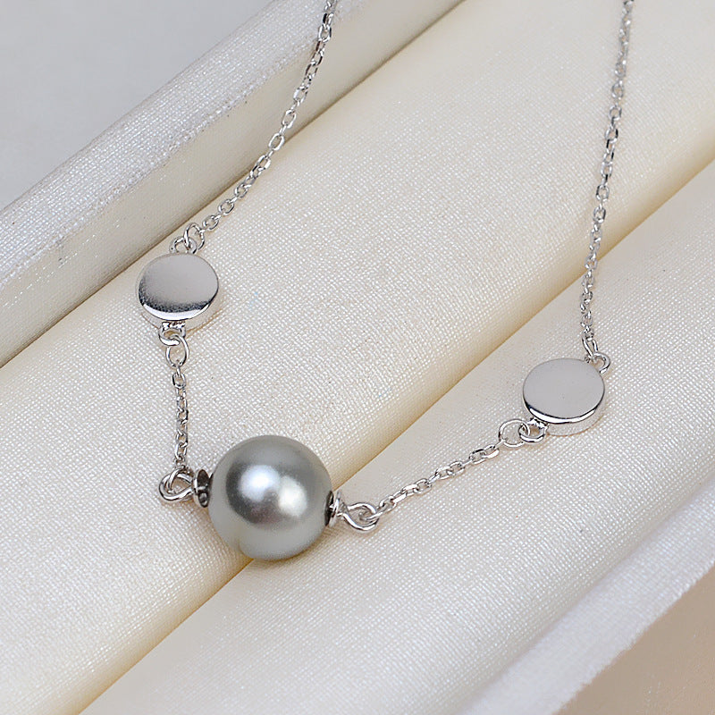 Shell Four Leaf Clover Pearl Bracelet Mounting S925 Silver Jewelry - Feliz Pearl 