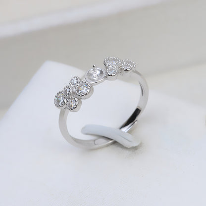 S925 Sterling Silver Flower Pearl Ring Mounting-Jewelry Making - Feliz Pearl 