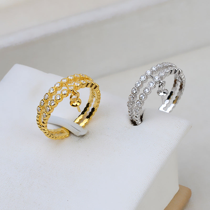 Wholesale Pearl Jewelry Mountings-S925 Silver Pearl Ring Setting - Feliz Pearl 