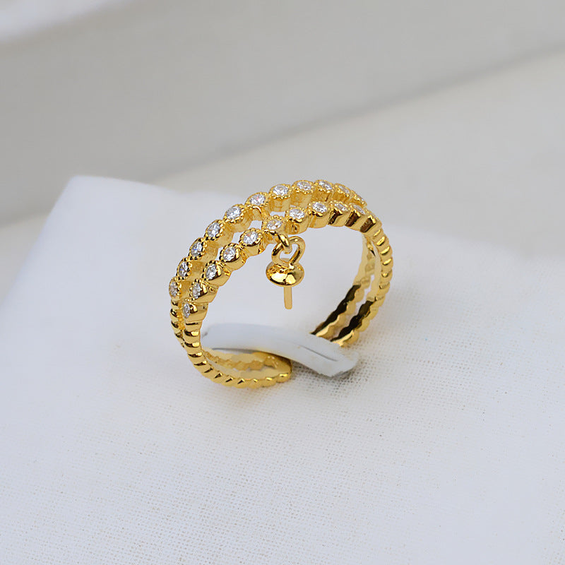 Wholesale Pearl Jewelry Mountings-S925 Silver Pearl Ring Setting - Feliz Pearl 