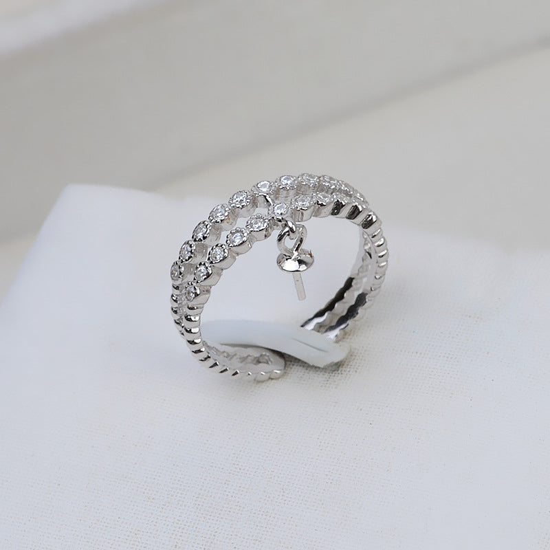 Wholesale Pearl Jewelry Mountings-S925 Silver Pearl Ring Setting - Feliz Pearl 