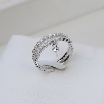 Wholesale Pearl Jewelry Mountings-S925 Silver Pearl Ring Setting - Feliz Pearl 
