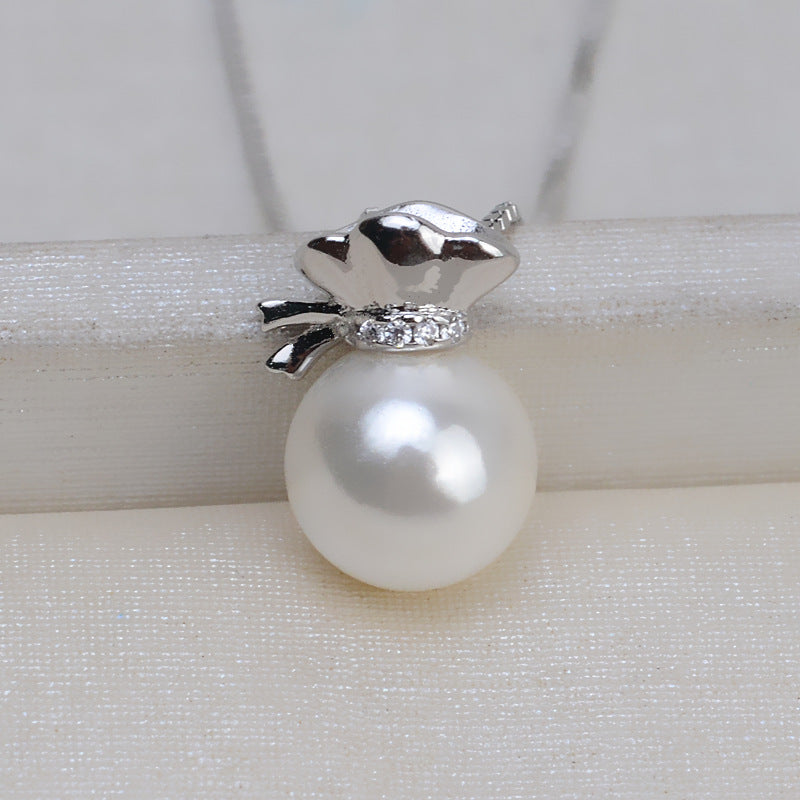 Lucky Bag Pearl Pendant Setting-S925 Sterling Silver - Feliz Pearl 