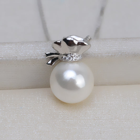Lucky Bag Pearl Pendant Setting-S925 Sterling Silver - Feliz Pearl 