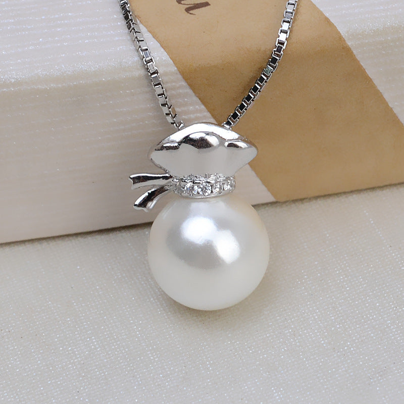 Lucky Bag Pearl Pendant Setting-S925 Sterling Silver - Feliz Pearl 