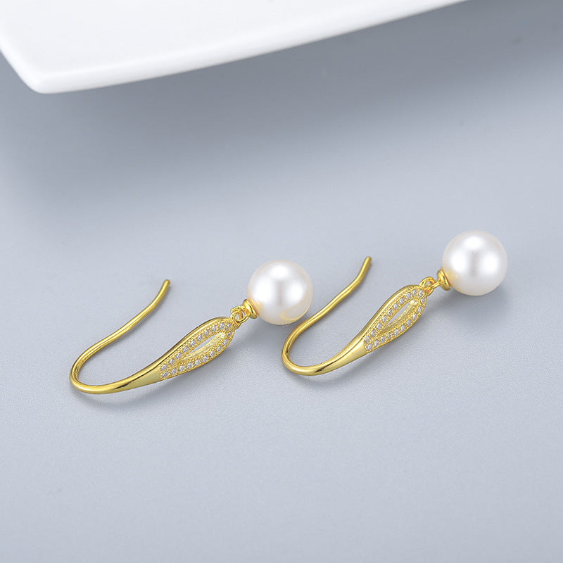 Classic Drop Pearl Earring Setting-Feliz Pearl - Feliz Pearl 