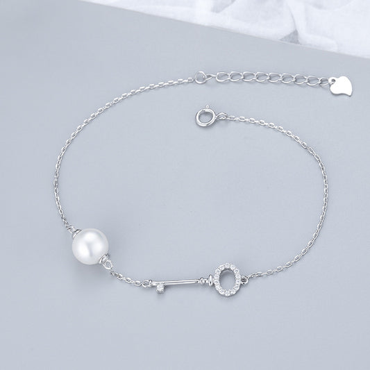 Wholesale Luxury Key Pearl Bracelet Setting-DIY Jewelry Setting - Feliz Pearl 