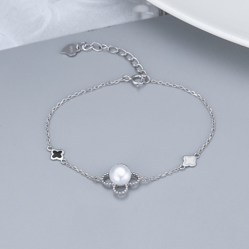 Lucky Four Leave Clover Pearl Bracelet-DIY Jewelry Settings - Feliz Pearl 