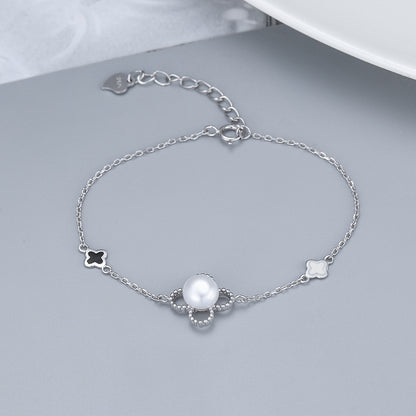 Lucky Four Leave Clover Pearl Bracelet-DIY Jewelry Settings - Feliz Pearl 