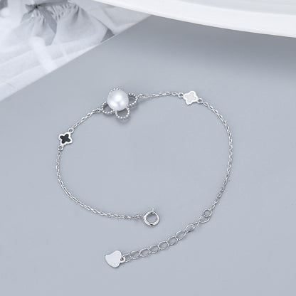 Lucky Four Leave Clover Pearl Bracelet-DIY Jewelry Settings - Feliz Pearl 