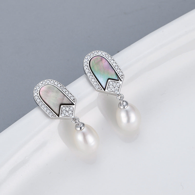 Shell CZ Pearl Earring Setting-Jewelry Setting Supplier - Feliz Pearl 