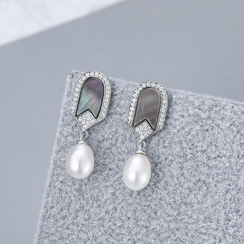 Shell CZ Pearl Earring Setting-Jewelry Setting Supplier - Feliz Pearl 