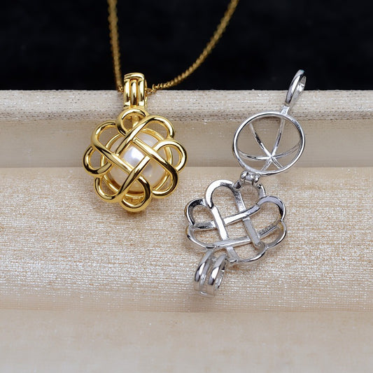 S925 Silver Pearl Cage Pendant Wholesale - Feliz Pearl 